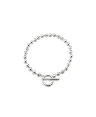 Unode50 Clasped Bead Necklace In Silver