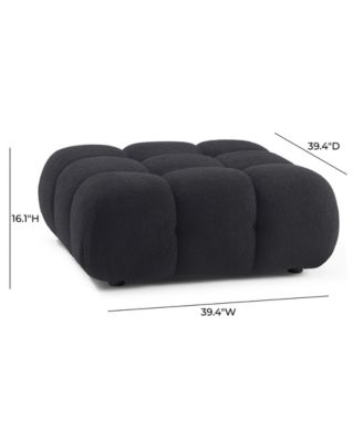 Calliope Faux Shearling Modular Ottoman