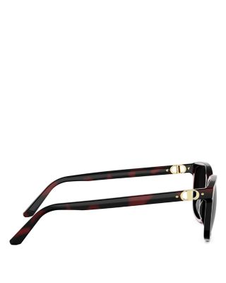 Petit CD Rectangular Sunglasses, 54mm