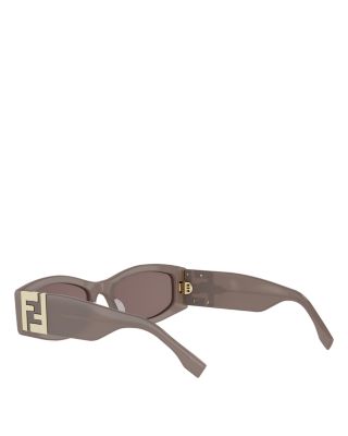 Forever Fendi Rectangular Sunglasses, 54mm
