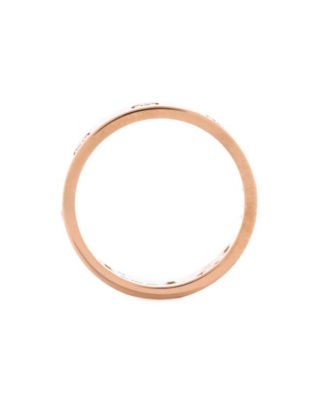  Love Wedding Band 8 Diamonds Ring 18K Rose Gold with Diamonds