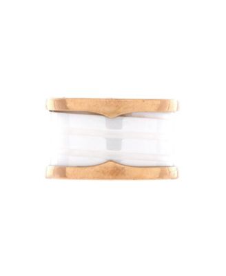  B.Zero1 Three Band Ring 18K Rose Gold and Ceramic