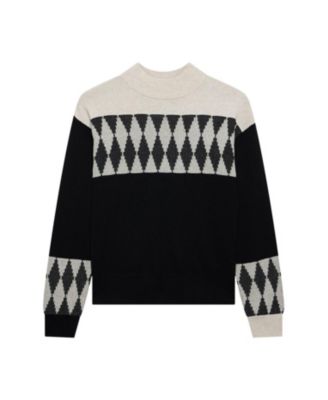  Women's Cotton Blend Graphic Sweater