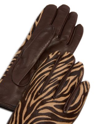 Cashmere-Lined Calf Hair Gloves - Exclusive