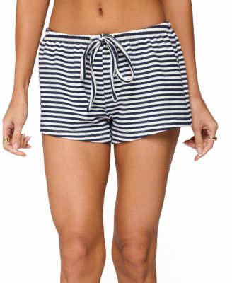 Jainee Striped Drawstring Shorts