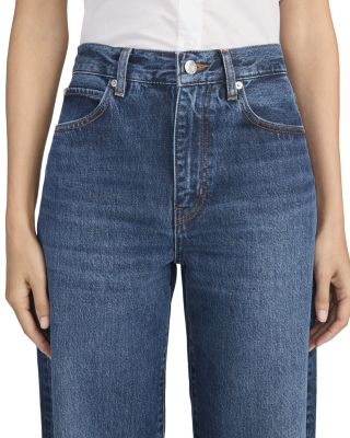 The Bow High Rise Straight Jeans in Acumen New Fray