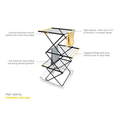 Airframe™ Max Clothes Drying Rack with Long Garment Hanging Rails