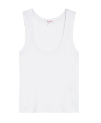 Variegated Rib Crop Tank Top