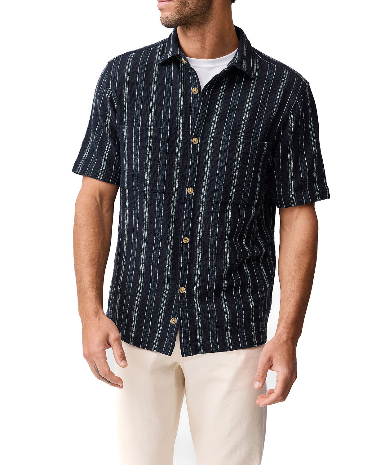 Rodd & Gunn Harley Striped Short Sleeve Shirt