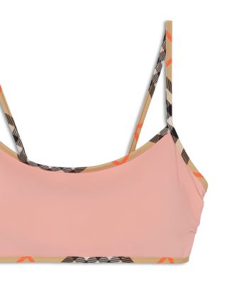 Starla Check Trim Bikini Top