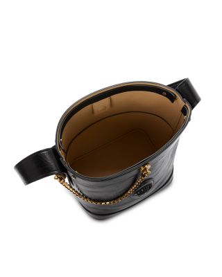 Small Leather Bucket Bag