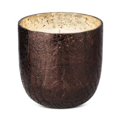 Midnight Pumpkin Large Crackle Glass Candle 21.5 oz.