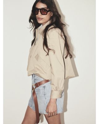 Everly Shirred Crop Jacket