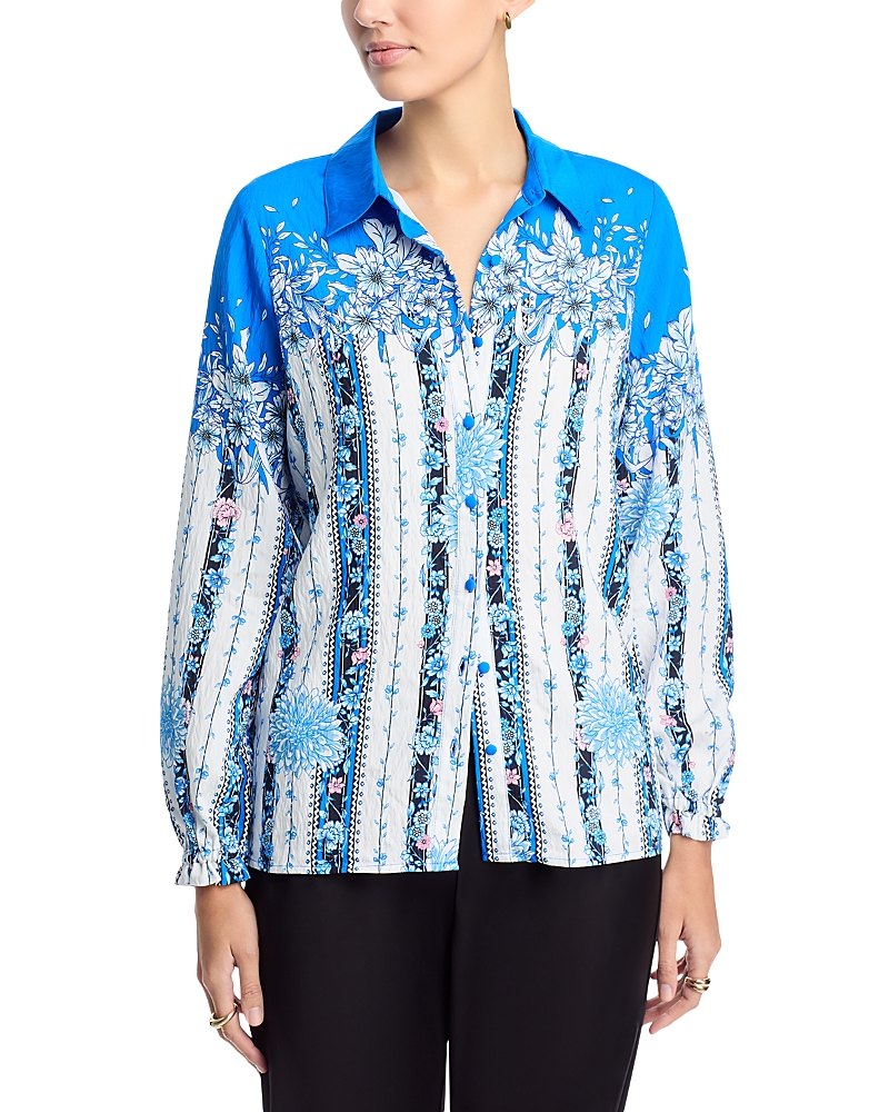 T Tahari Printed Blouse