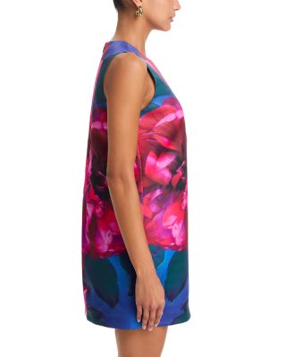 Placed Floral Shift Mini Dress - Exclusive