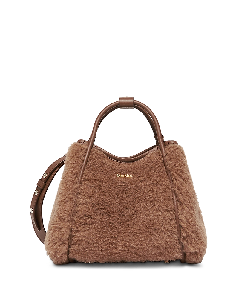 Max Mara Marine Extra Small Camel Blend Teddy Handbag