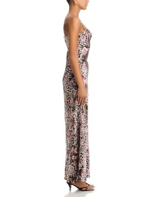 Sayla Bias Cut Silk Maxi Dress