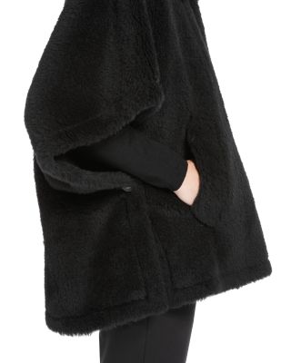 Tebe1 Alpaca, Wool & Silk Teddy Poncho Jacket