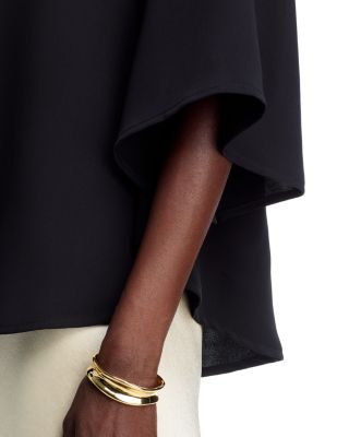 Matte Crepe Crescent Top