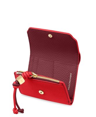 MAISON de SABRE Leather Zip Card Holder