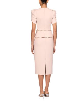  Jules Floral-Embellished Midi Dress