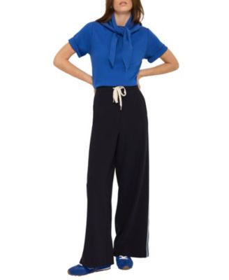  Women's Side Stripe Wide Trousers