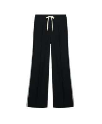 Crochet Trim Wide Trousers