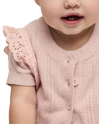 Girls' Cozychic Ultra Lite Eyelet Ruffled Vest, Tee & Shorts Set - Baby