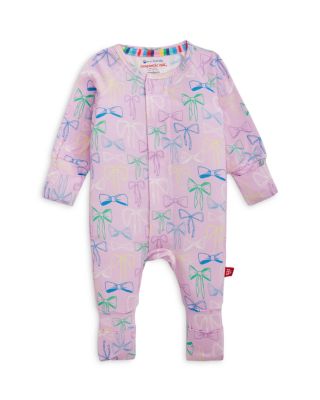 Girls' Take A Bow Magnetic Convertible Coverall - Baby 
