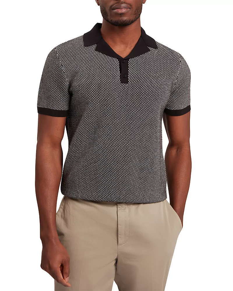 Ted Baker Gregry Small Stitch Knit Polo Shirt