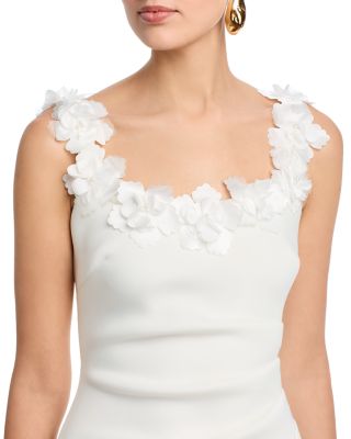 Floral 3D Appliqu&eacute; Cocktail Dress