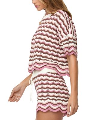 Sunchaser Scalloped Cover Up Crop Top & Sunchaser Scalloped Cover Up Shorts