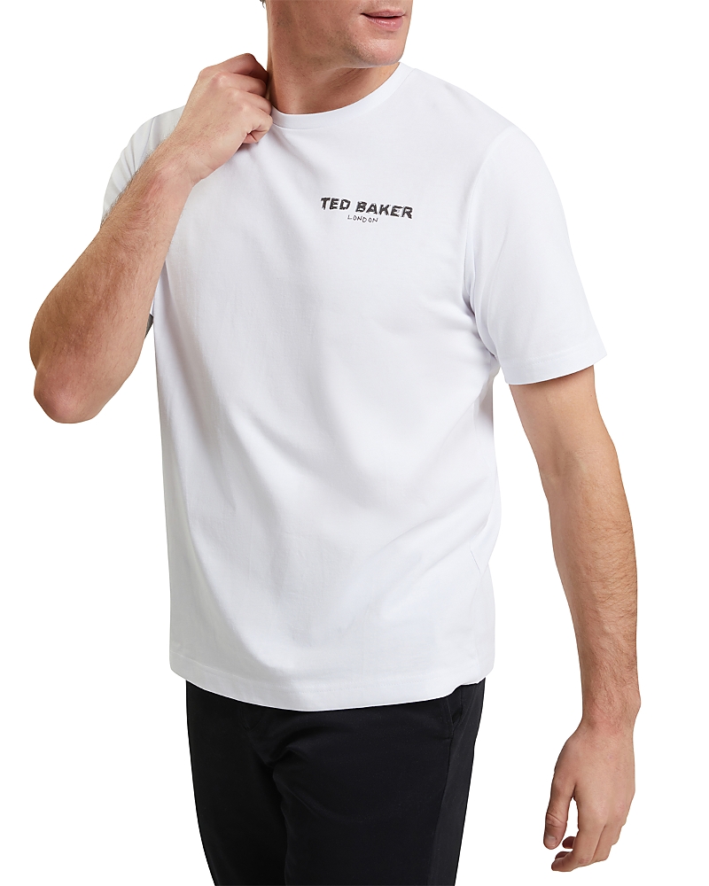 Ted Baker Ramoss Short Sleeve Relaxed Fit Flamingo Graphic Tee