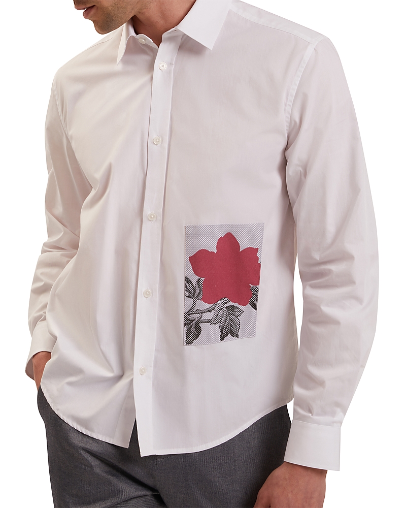 Ted Baker Alviro Long Sleeve Relaxed Placement Floral Shirt