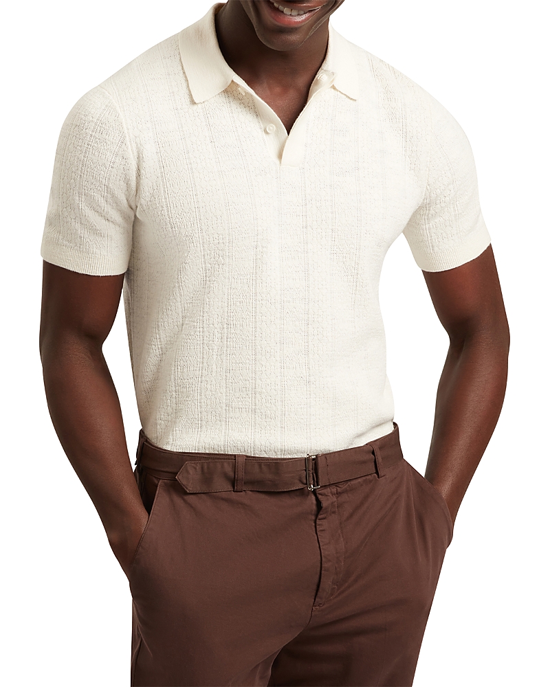 Ted Baker Edgard Mixed Stitch Polo Shirt