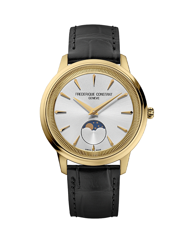 Frederique Constant Moneta Moonphase Watch, 37mm