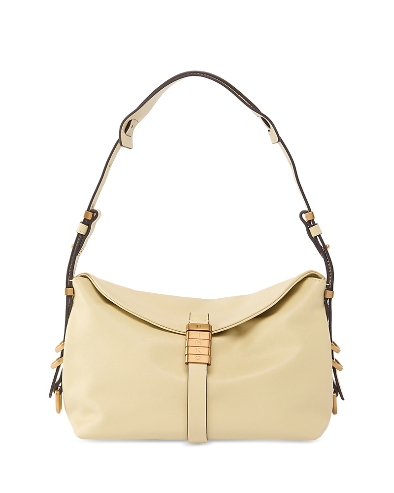 Pinko Mini Leather Saddle Shoulder Bag