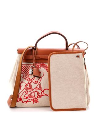 31 Herbag Zip Pegase Pop Toile and Leather