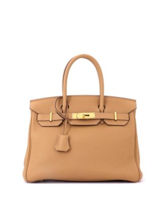 Birkin 30 Handbag Brown Togo with Gold Hardware