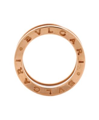  B.Zero1 Two Band Ring 18K Rose Gold and Ceramic