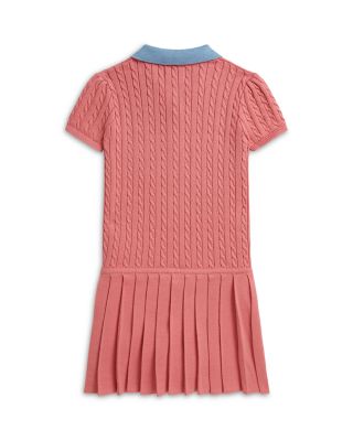 Girls' Mini Cable Cotton Sweater Dress - Little Kid