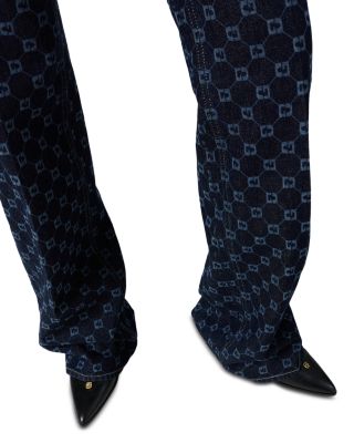 Anna High Rise Flared Jeans in Blue