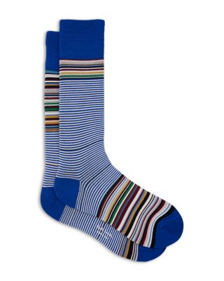 Odd Stripe Crew Socks