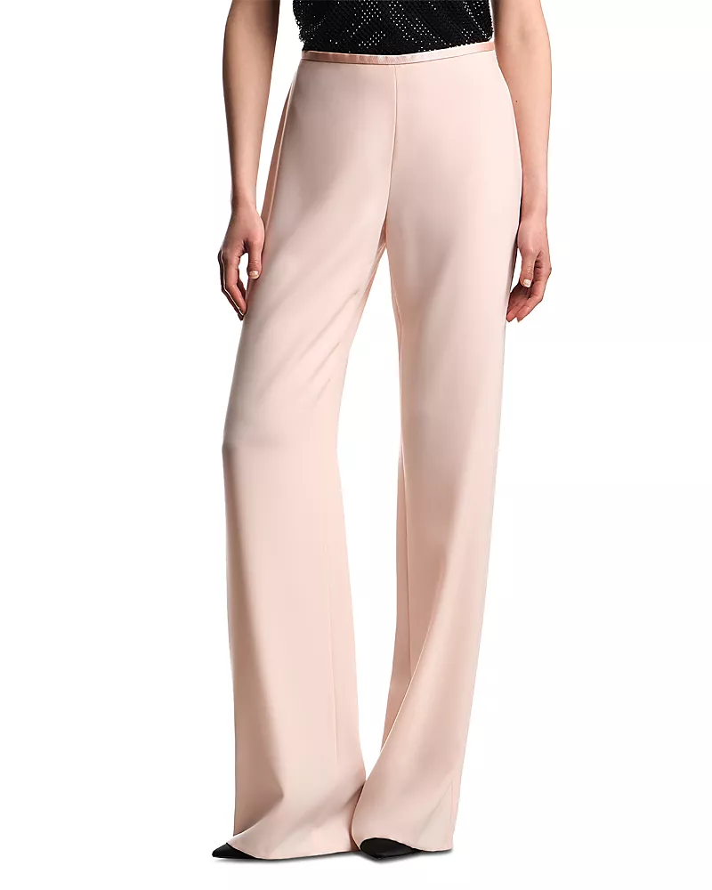 Emporio Armani Straight Satin Waist Pants