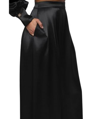  Satin Bliss Pleated Pant