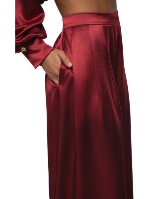  Satin Bliss Pleated Pant