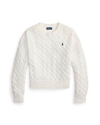 Crewneck Cable Knit Sweater