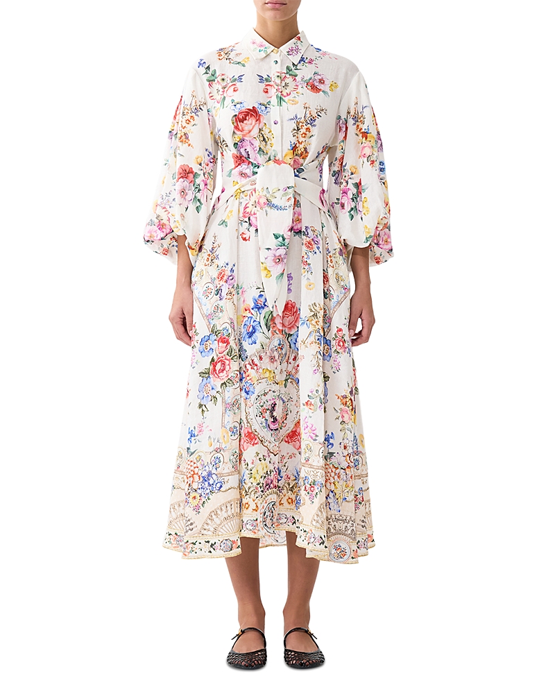 Camilla I Left My Heart In Granada Linen Shirt Dress