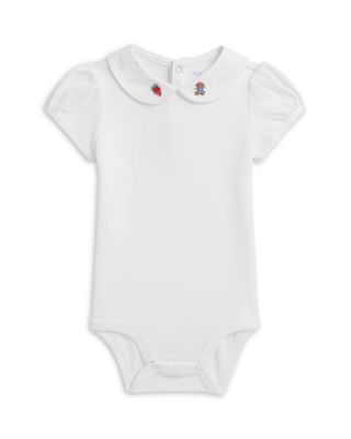 Girls' Embroidered Collar Cotton Bodysuit - Baby