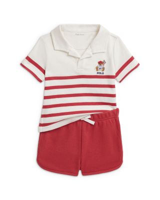 Boys' Polo Bear Jersey Shirt & Terry Shorts - Baby